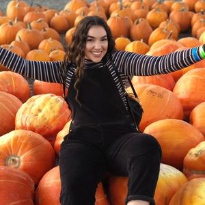 Black Corduroy Overalls